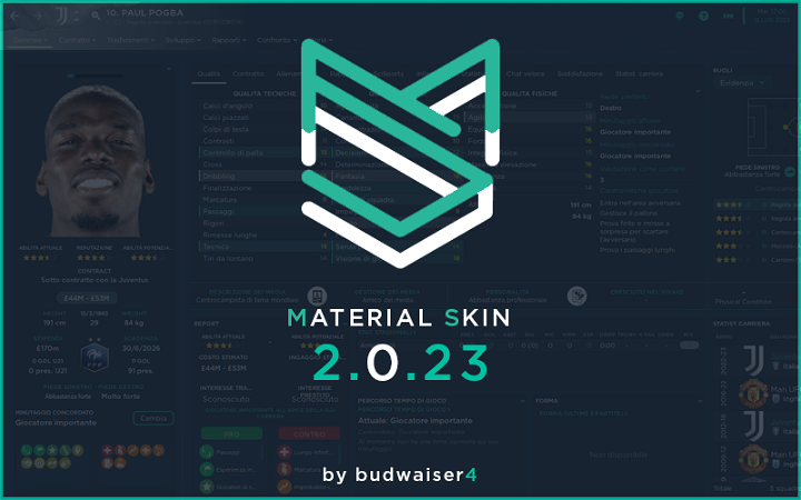 Material Skin 2.0.23 V1.17 by budwaiser4 Screenshot